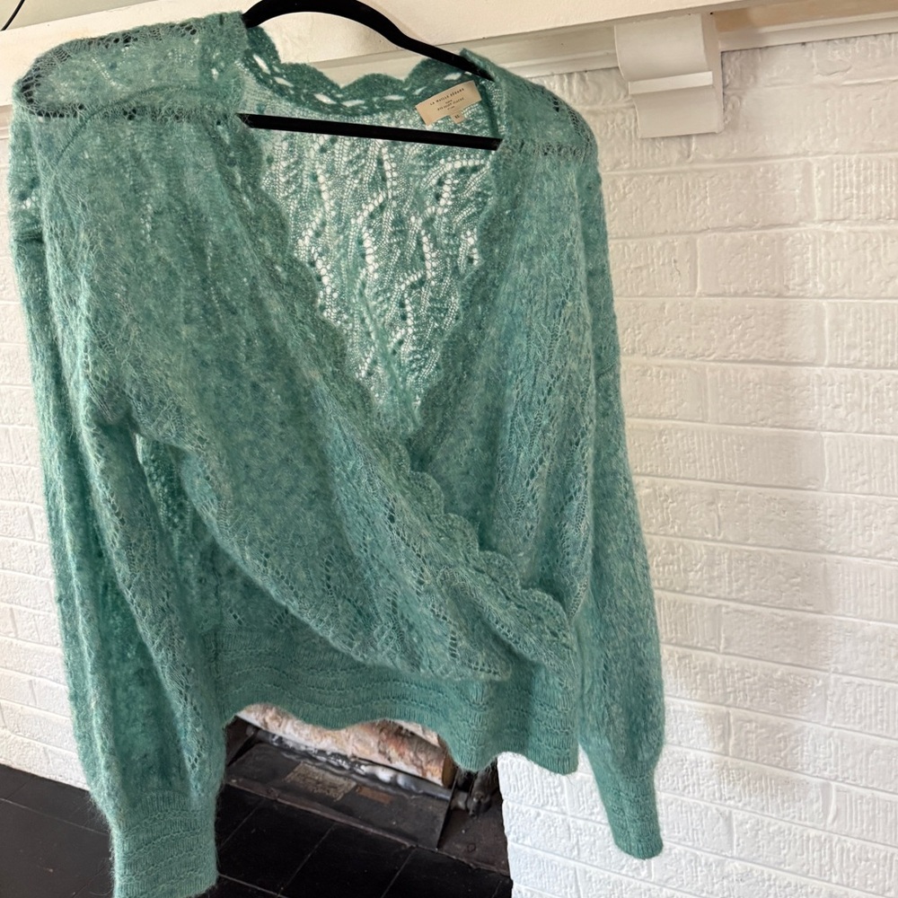 Sezane Nathalia Sweater Green Size XL